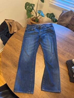Men’s Blue Straight-Leg Ty Jeans size (31W by 32L)